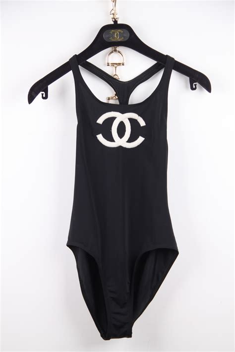 chanel swimsuit black|chanel swimsuit vintage.